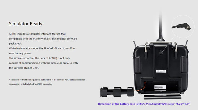 Radiolink AT10 II - 12 kanalers fjernbetjening