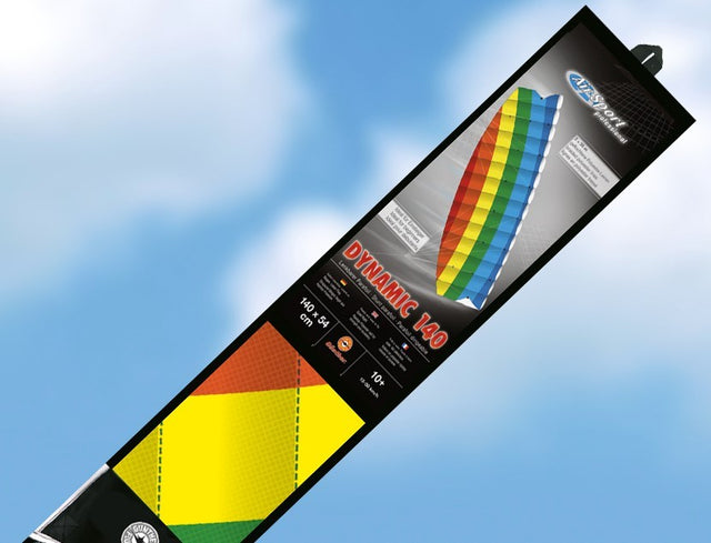 DYNAMIC 1,4 m - Sport drage med spoler og linier - Ripstop materiale samt glasfiber