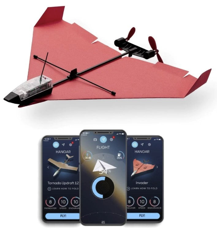PowerUp 4.0 - fjernstyret papirflyver