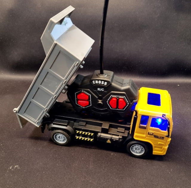 Lille fjernstyret skraldebil Renovationsbil med lys