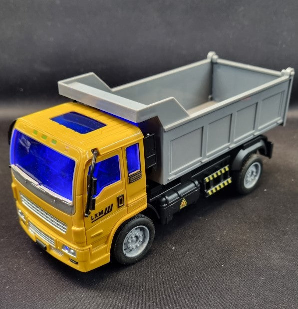 Lille fjernstyret skraldebil Renovationsbil med lys