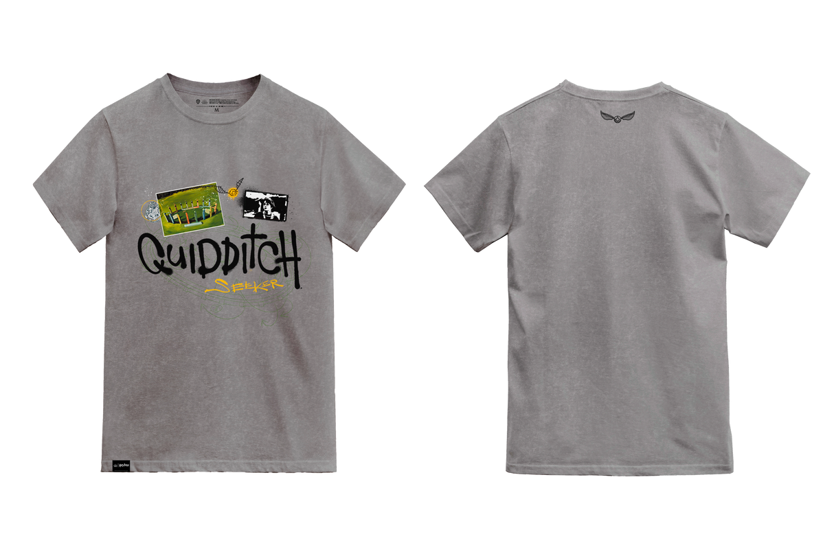 Harry Potter Quidditch Seeker t-shirt washed out grey, XL