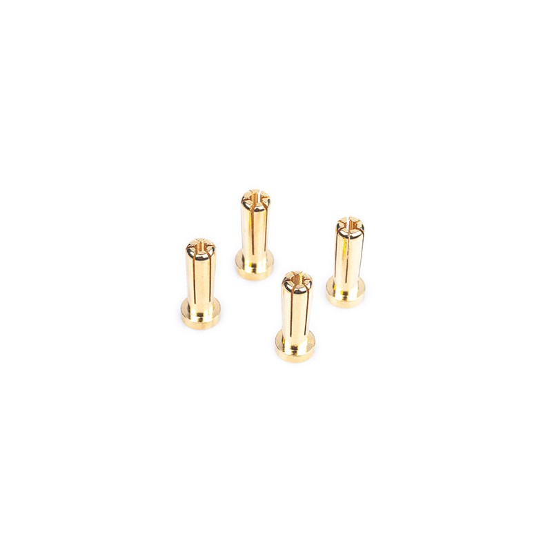 5mm Gold Connectors - 18mm length (4 pcs.)