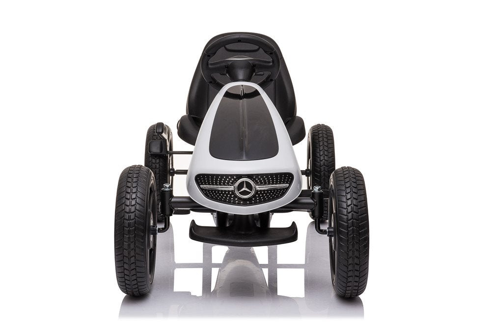 Mercedes-Benz Gokart med pedaler og gummidæk