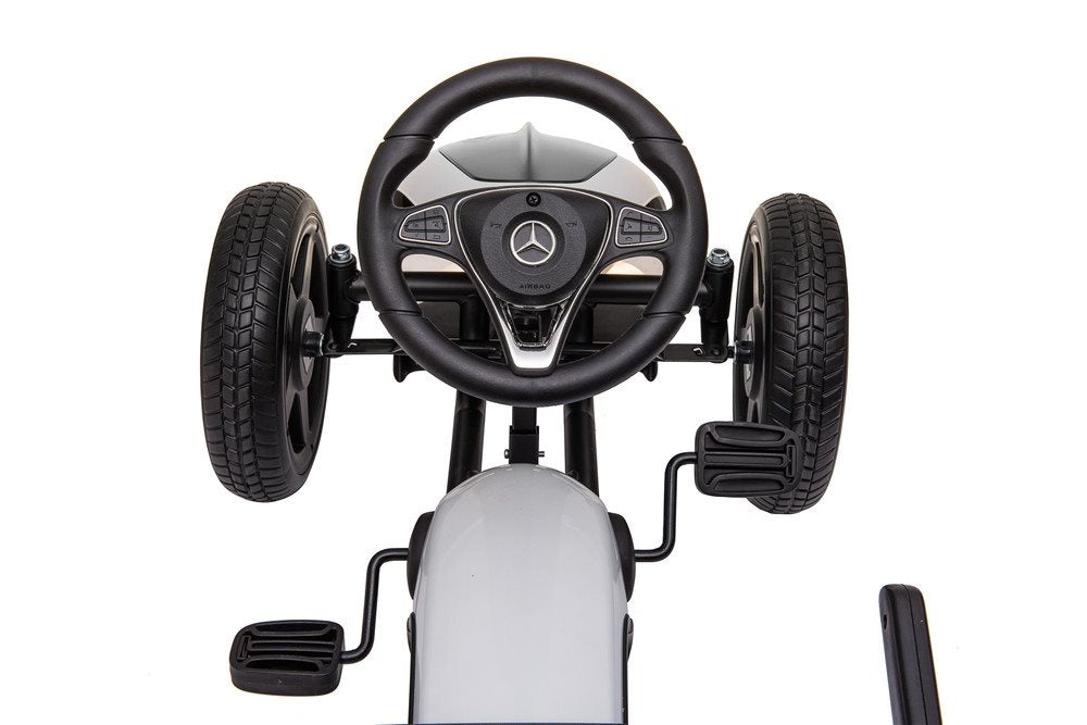 Mercedes-Benz Gokart med pedaler og gummidæk