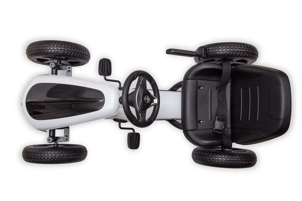 Mercedes-Benz Gokart med pedaler og gummidæk