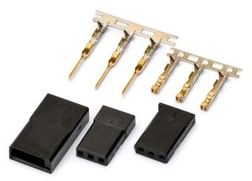 Connector Futaba gold plated pair