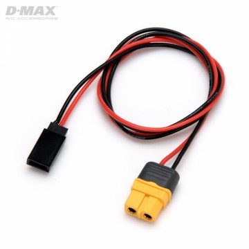 Charge Lead Futaba RX to XT60 20AWG 500mm