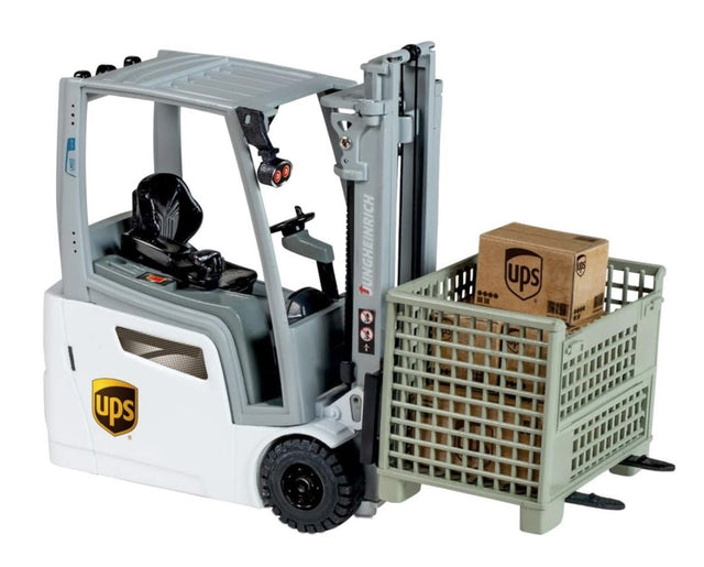 Fjernstyret UPS palleløfter m. palle og kasser