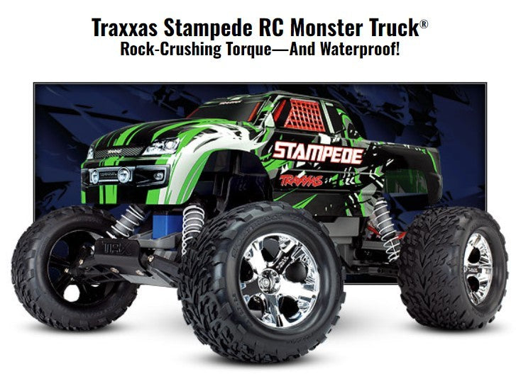 Traxxas Stampede 2WD 1:10 RTR KOMBO. batt & lader - KØREKLAR