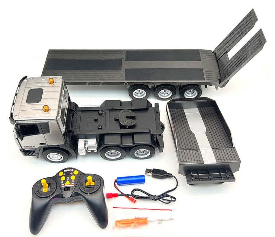 Fed RC truck med lad og kørerampe