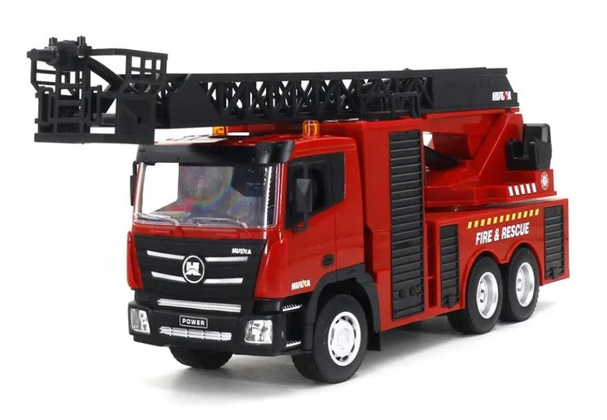 Fed fjernstyret brandbil med redningsstige