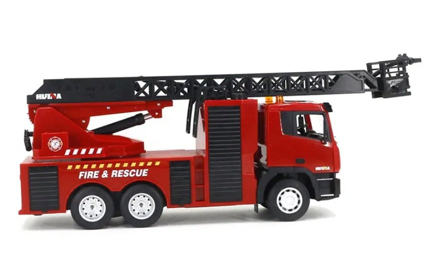 Fed fjernstyret brandbil med redningsstige
