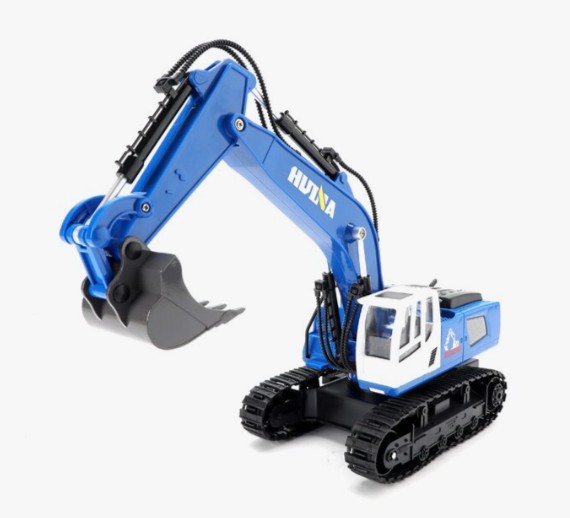 Flot fjernstyret gravemaskine 1:18