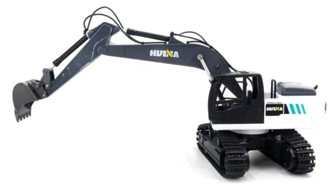 Fjernstyret sæt med gravemaskine og læsser