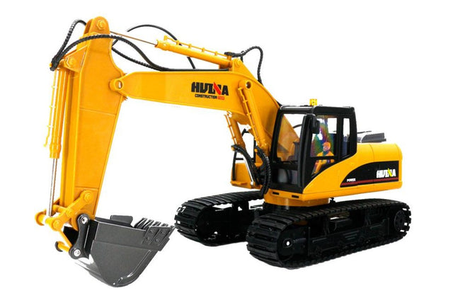 Fjernstyret gravemaskine med lyd og lys