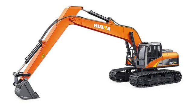 Fjernstyret gravemaskine med forlænget arm