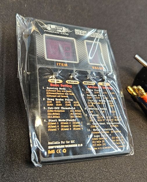 10T sensorless brushless motor - 3900 KV m. programmering kort