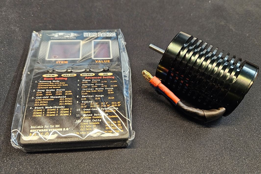 10T sensorless brushless motor - 3900 KV m. programmering kort