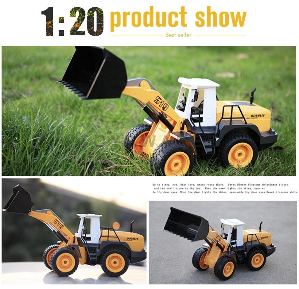 Flot fjernstyret læsser med lyd og lys 1:20