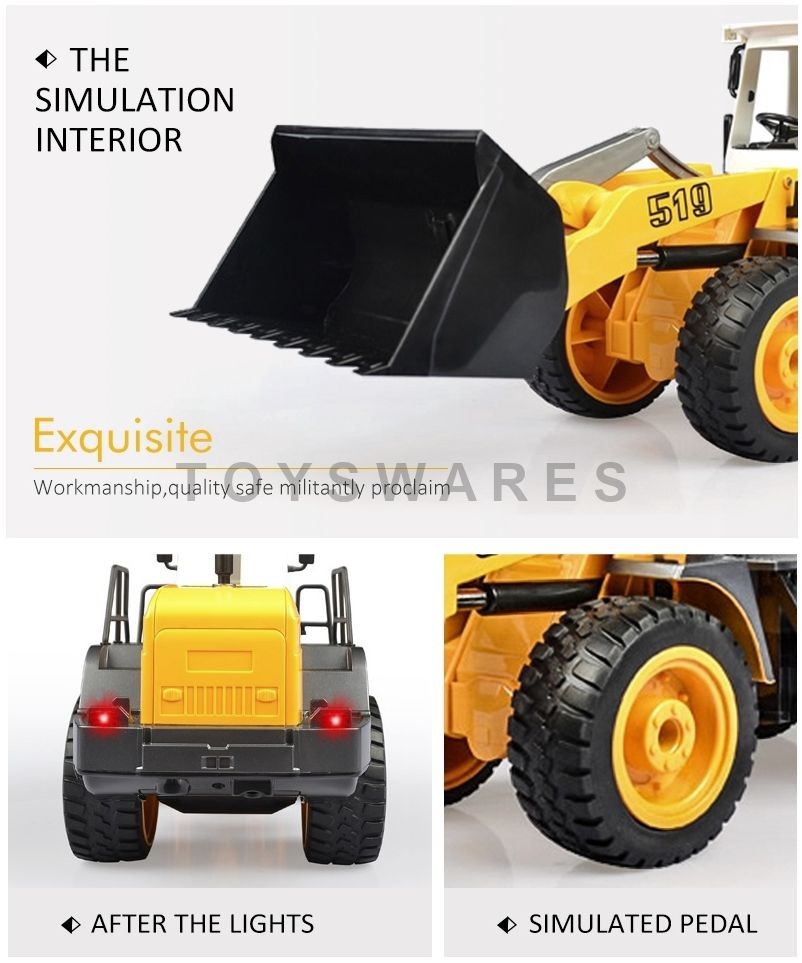 Flot fjernstyret læsser med lyd og lys 1:20