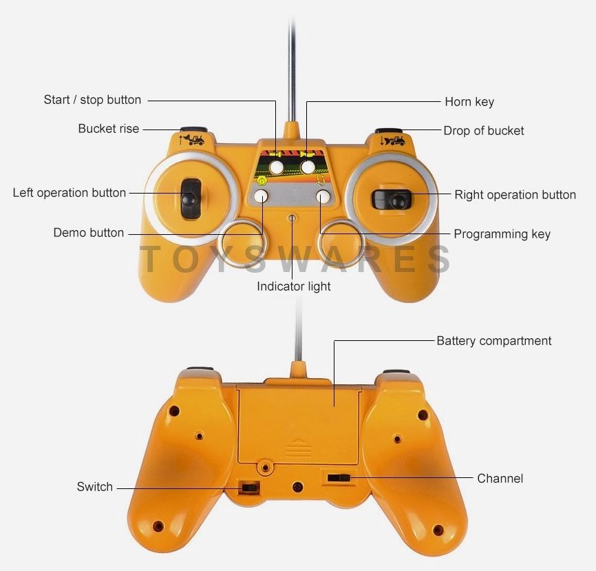 Flot fjernstyret læsser med lyd og lys 1:20