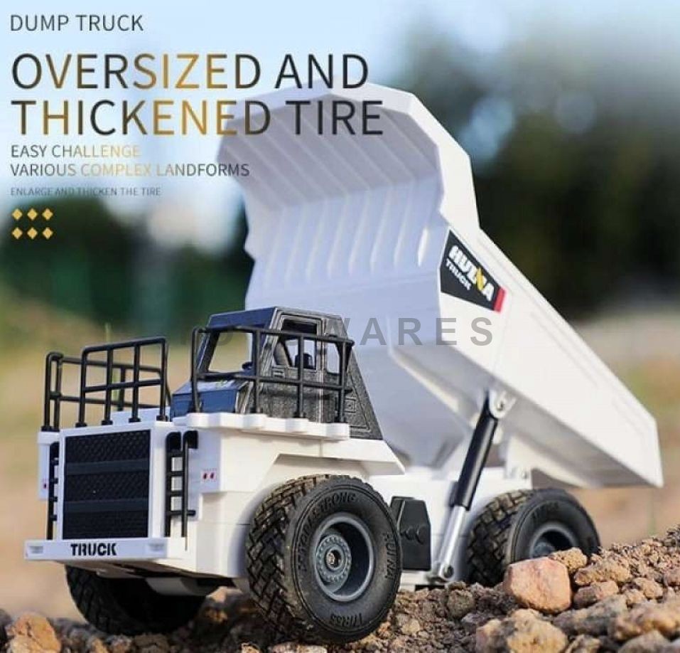 Fjernstyret sæt med gravemaskine og læsser