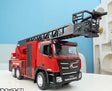 Fed fjernstyret brandbil med redningsstige