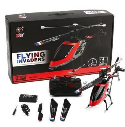 4-kanalers super stabil Flying Invaders helikopter