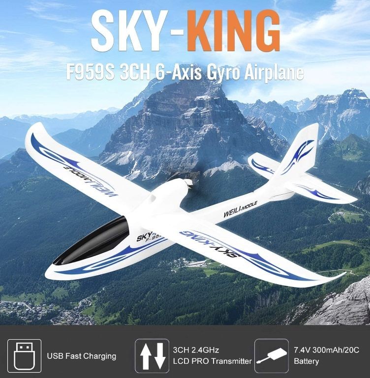 WLtoys Sky-King F959S 2.4GHz m/Gyro RTF