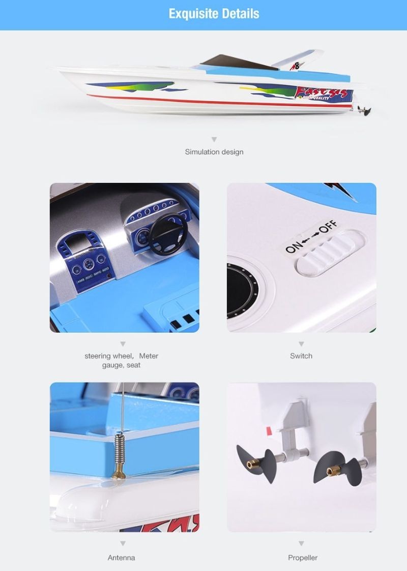 HengLong fjernstyret speedbåd 3827