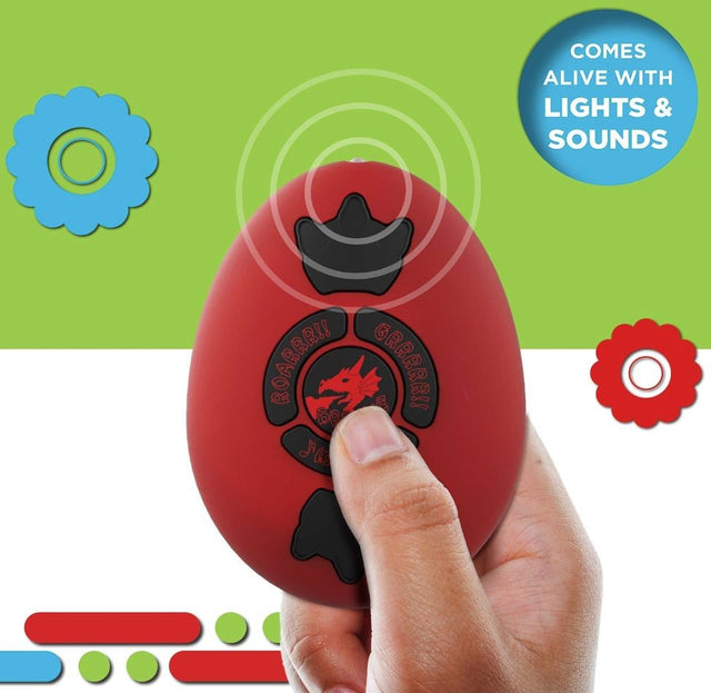 Fjernstyret Drage spyr ildrøg ud, glødende øjne, flagrende vinger