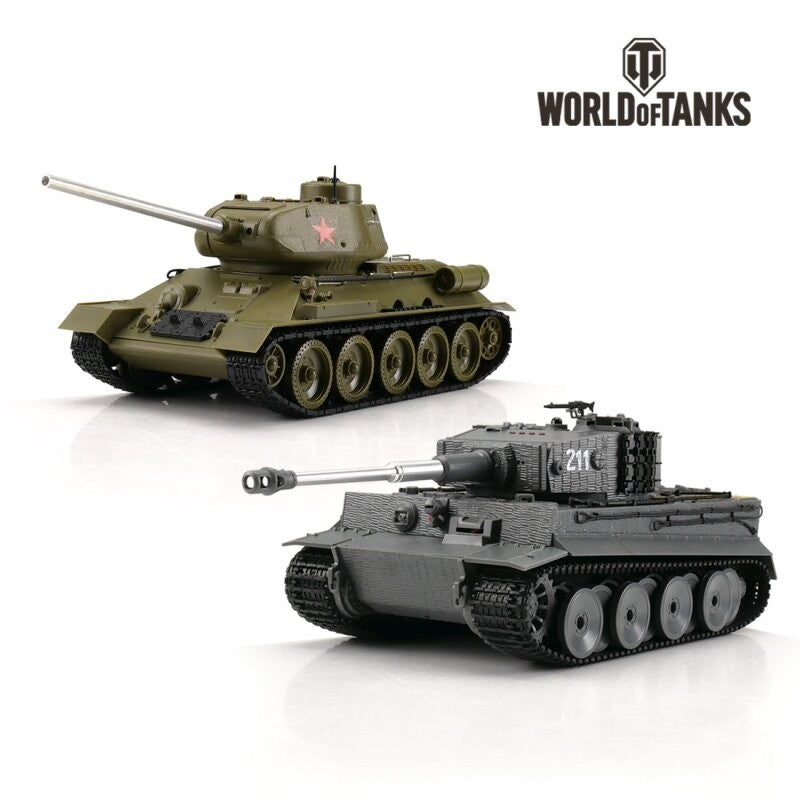 Kæmp imod hinanden - World of Tanks 1/30 RC Tiger I + T-34/85 IR