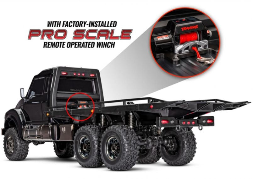 TRX-6 Ultimate RC Hauler 6x6 TQi Black - næsten 1 meter