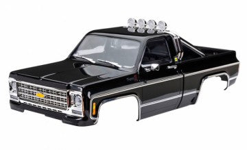 Traxxas 9811-BLK Body TRX-4M Chevrolet K10 Black Complete (Clipless)