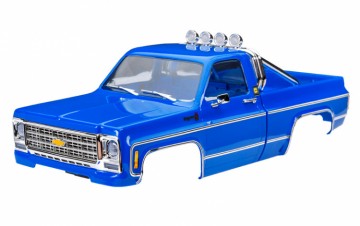 Traxxas 9811-BLUE Body TRX-4M Chevrolet K10 Blue Complete (Clipless)