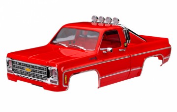Traxxas 9811-RED Body TRX-4M Chevrolet K10 Red Complete (Clipless)