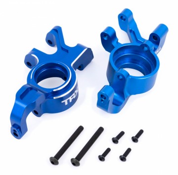Traxxas 7836-BLUE Steering Blocks L&R (Pair) Alu Blue X-Maxx, XRT
