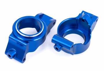 Traxxas 7832-BLUE Caster Blocks L+R (Pair) Alu Blue X-Maxx, XRT