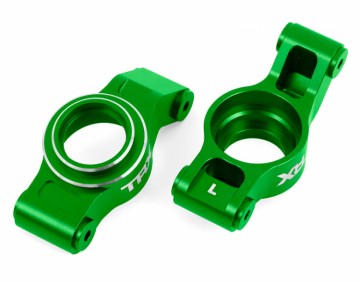 Traxxas 7852-GRN Carriers Stub Axle Rear L&R (Pair) Alu Green X-Maxx, XRT