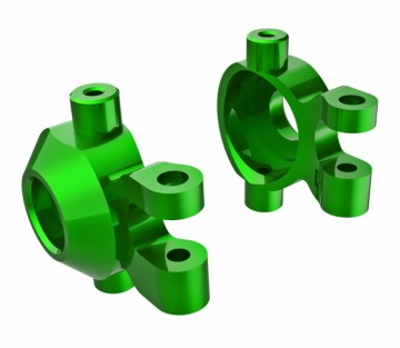 Traxxas 9737-GRN Steering Blocks Alu Green L+R (2) TRX-4M