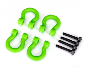 Traxxas 8234-GRN Bumper D-Rings Green (4) TRX-4/6