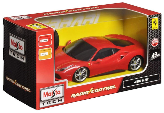 Fjernstyret Ferrari 488 GTB R/C 1:24