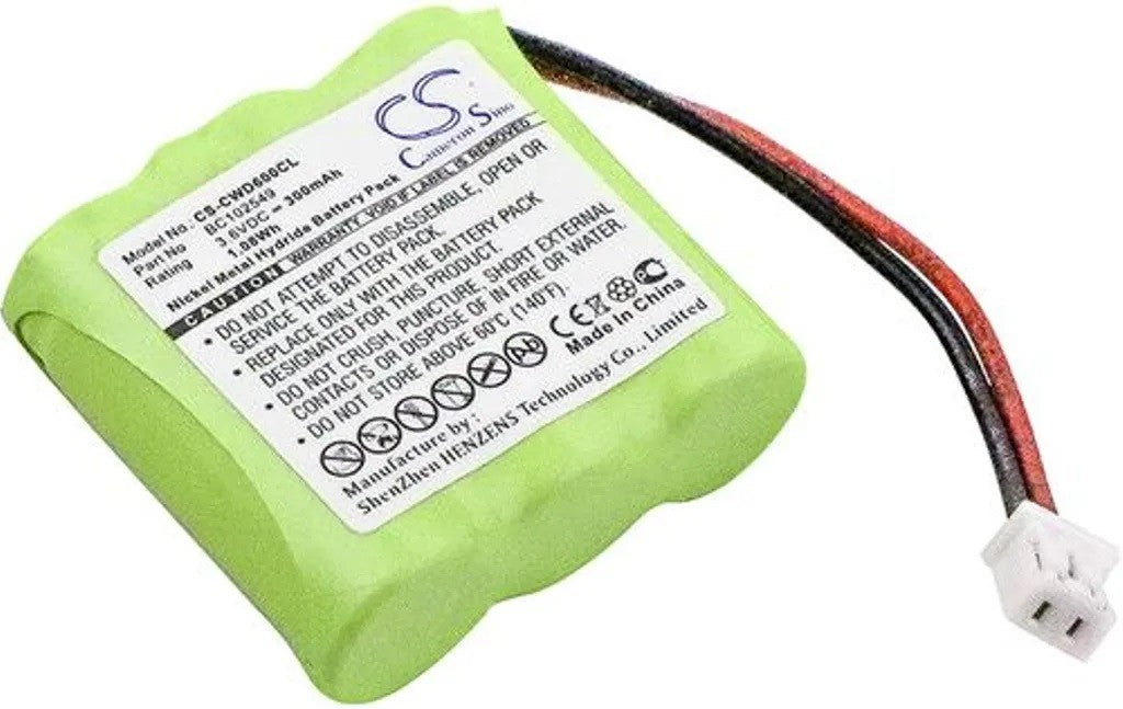 Ni-MH Batteri 300mAh 3,6V - Molex Stik.