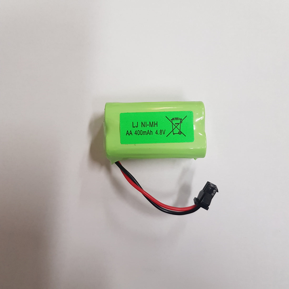 NiMh 4.8V 400mAh i 2x2 konfiguration og Molex stik.