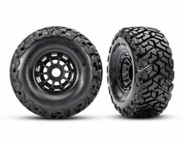 Traxxas 10272 Tires & Wheels Belted Black Maxx Slash (2)