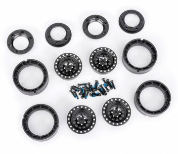 Traxxas 9881-BLK Wheels Aluminium Beadlock Black 1.0" (2)