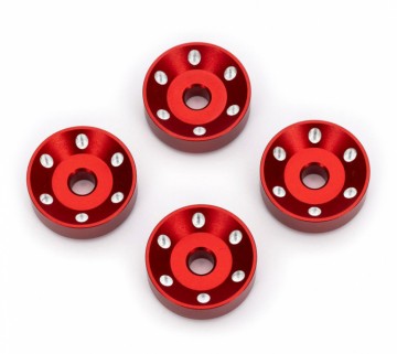 Traxxas 10257-RED Wheel Washers Alu Red (4) Maxx Slash