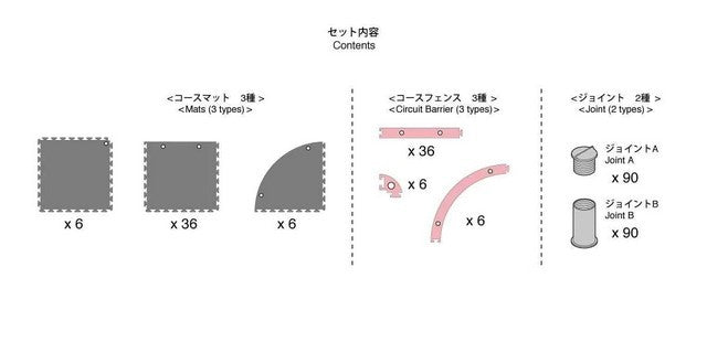 Kyosho Mini-Z Grand Prix Circuit 30 Short (48 Mats - 30x30)