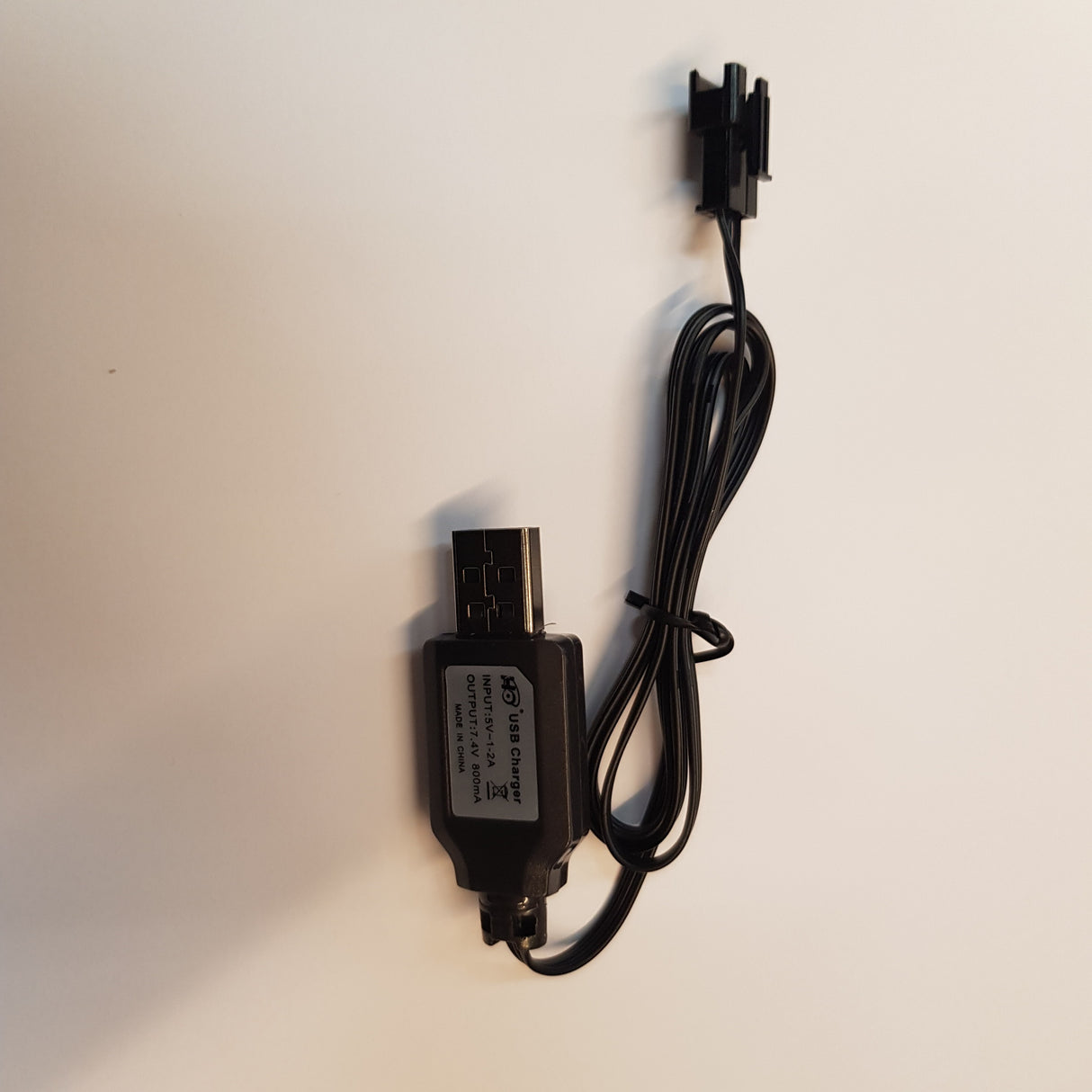 7,2V USB Lader til NiMh NiCd batterier - Molex 3benet stik - 800mAh